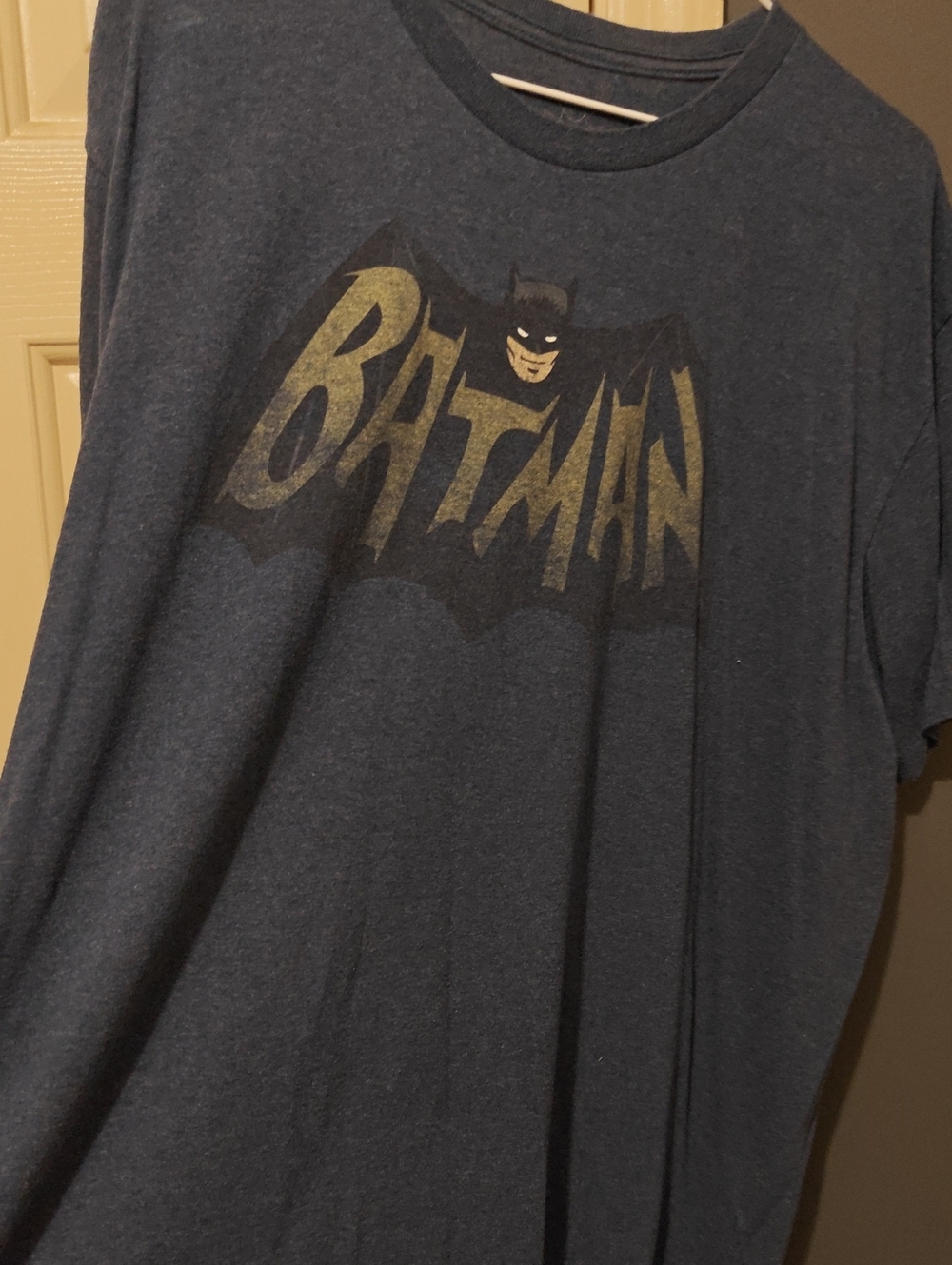 Batman Short Sleeve Tee in Navy and Gold